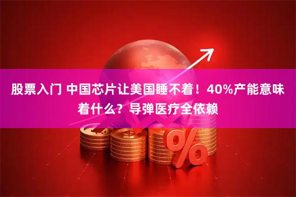 股票入门 中国芯片让美国睡不着！40%产能意味着什么？导弹医疗全依赖
